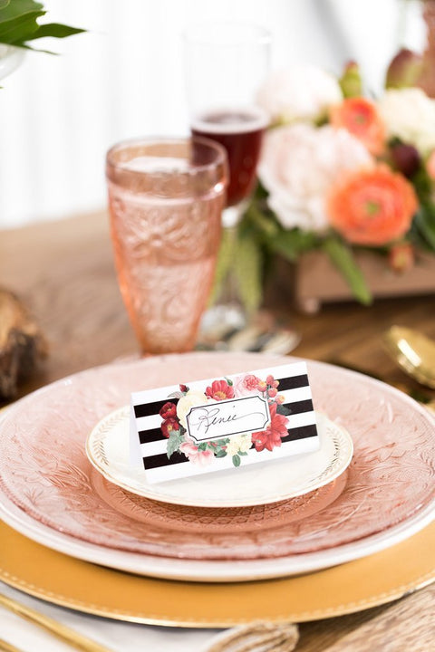Botanical Paper Placecards