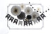 Party Fans in Black & White (8-pack)