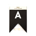 Large Letter Banner in Black & White
