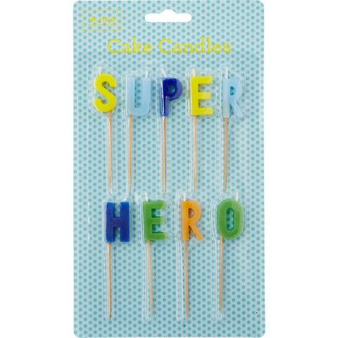 Superhero Letter Candles