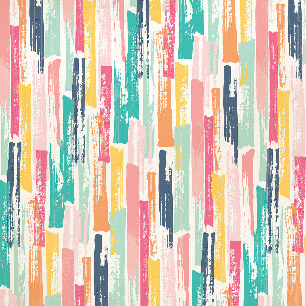 Party Paper Placemat in Painted Strokes Print