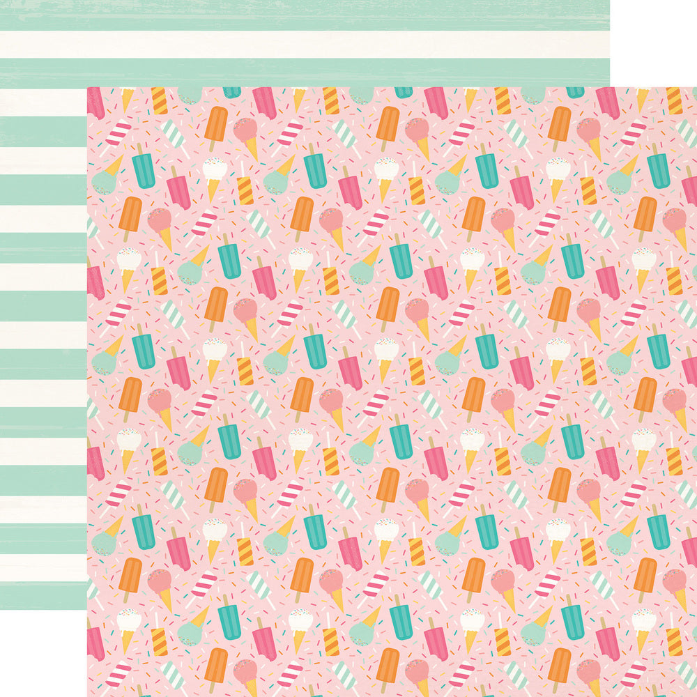 Party Paper Placemat in Summer Ice Cream Print
