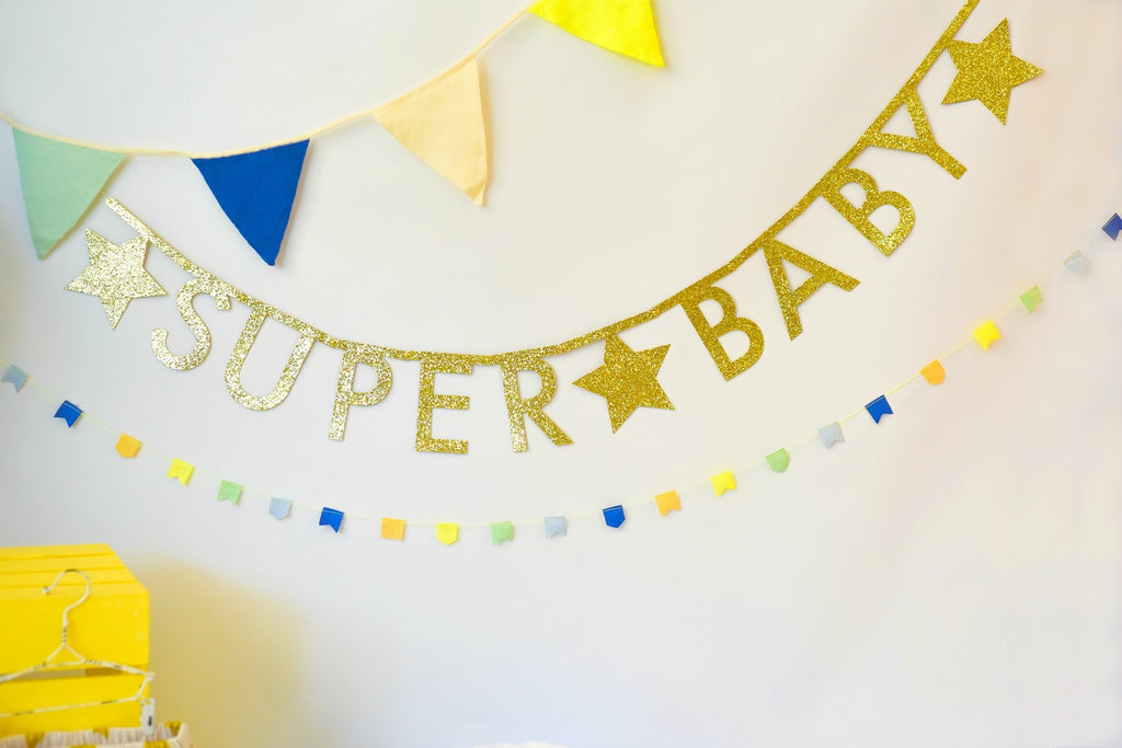 "Spell Anything" Gold Glitter Letter Garland Kit