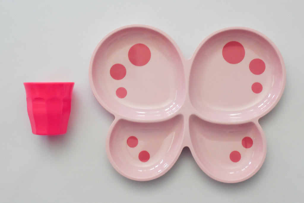 Toddler Small Melamine Cup in Assorted Neon Pretty Colors