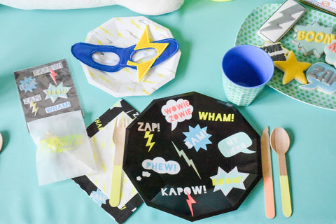 Superhero Fabric Masks in Assorted Colors (Special Order Item Minimum of 6)