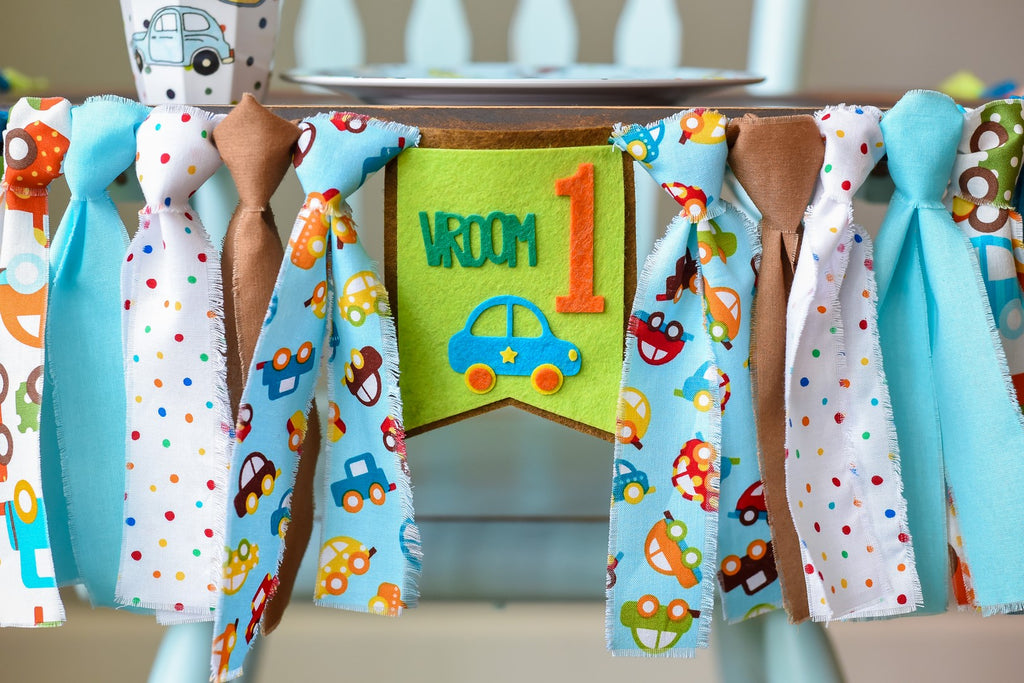 Car High Chair Banner Handmade by Sugar Moon Bloom
