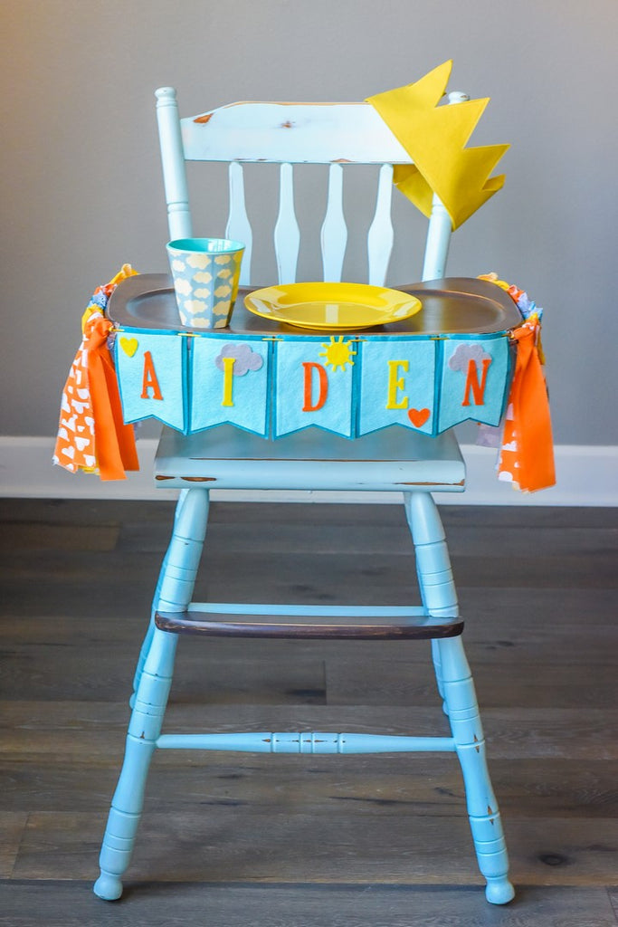 You Are My Sunshine 1st Birthday High Chair Banner Bundle