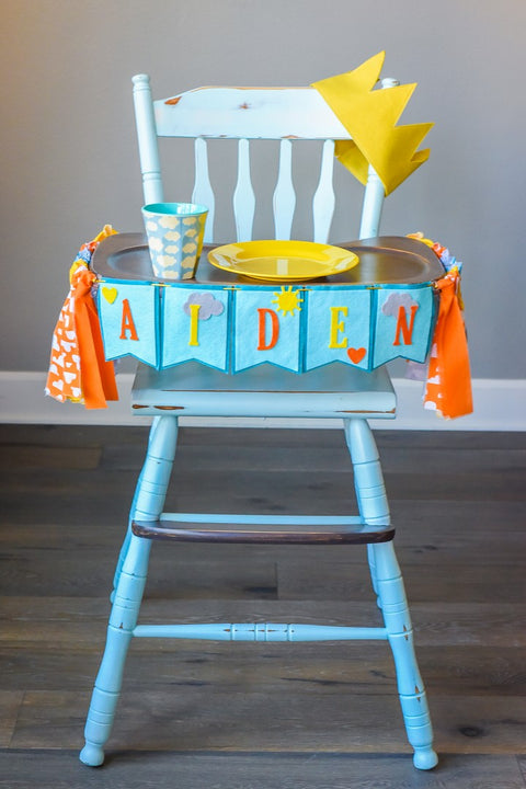 You Are My Sunshine 1st Birthday High Chair Banner Bundle