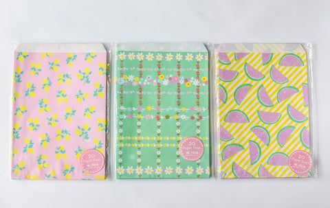 Party Favor Bags in Assorted Prints (20-pack)