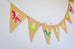Burlap + Felt T-Rex Dinosaur Banner Handmade by Sugar Moon Bloom