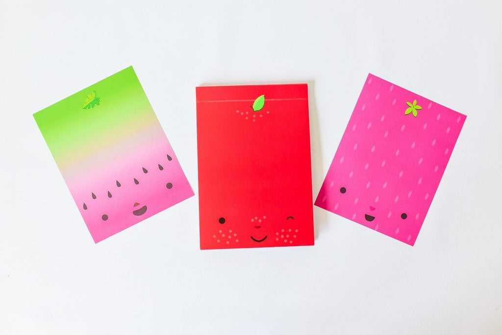 Fold Over Notepad in Fresh Fruits