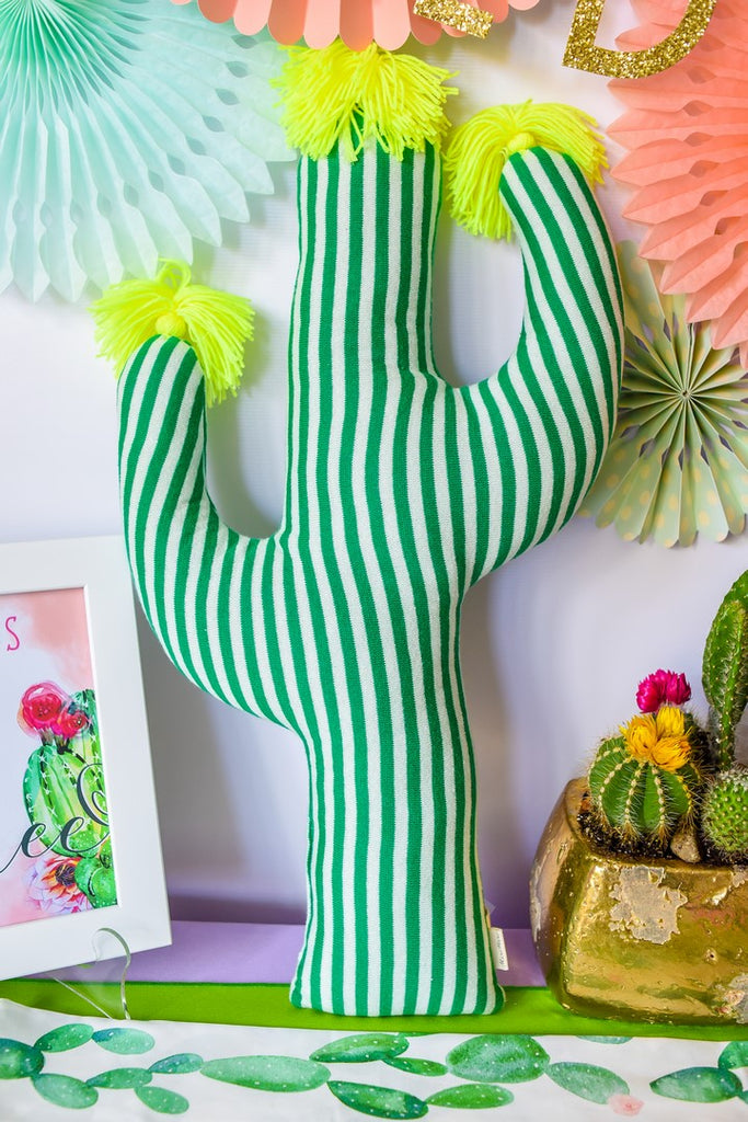 Knitted Cactus Cushion