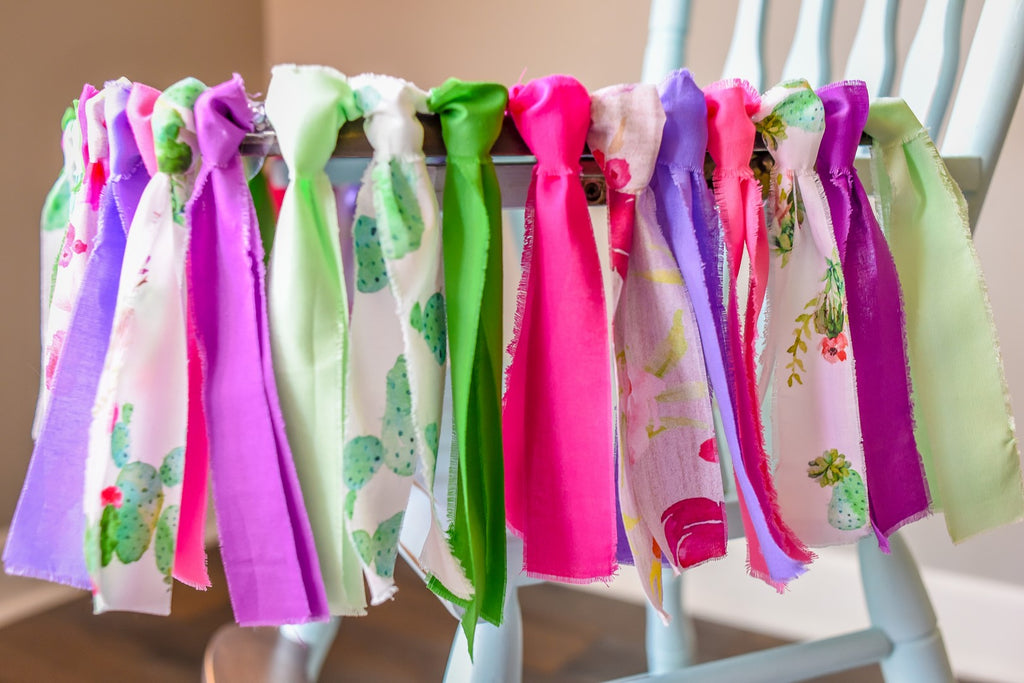 Cactus High Chair Banner Handmade by Sugar Moon Bloom