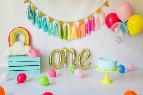 "Rainbow Baby" Smash Cake Bundle in Pink
