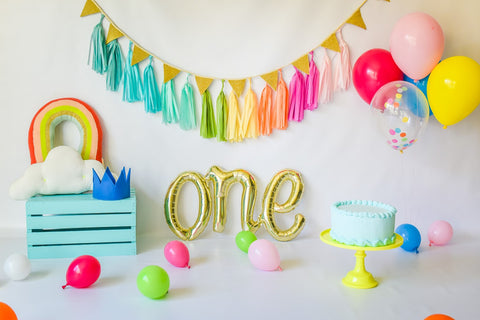 "Rainbow Baby" Smash Cake Bundle in Blue