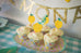 Lemon Party Cupcake Toppers Handmade by Sugar Moon Bloom