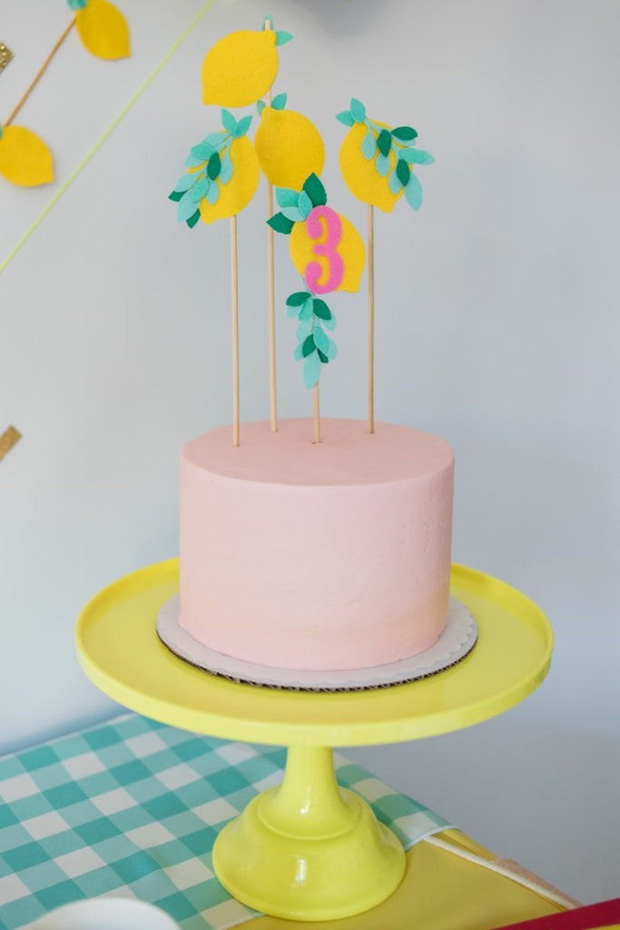 Lemon Party Cake Topper