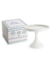Porcelain Scalloped Round Cake Stand