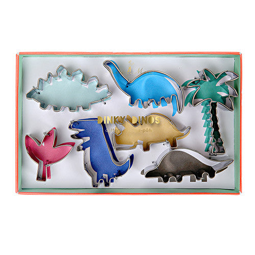 Mini dinosaur cookie cutters