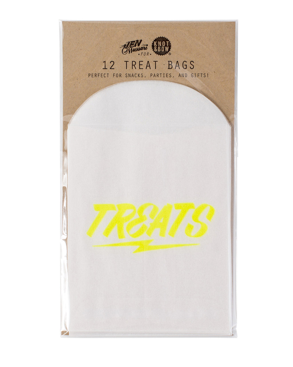 Glassine Treat Bags with Lighting Bolt (12-pack)