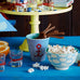 Medium Melamine Cup in Two Tone Stripe Anchor Print