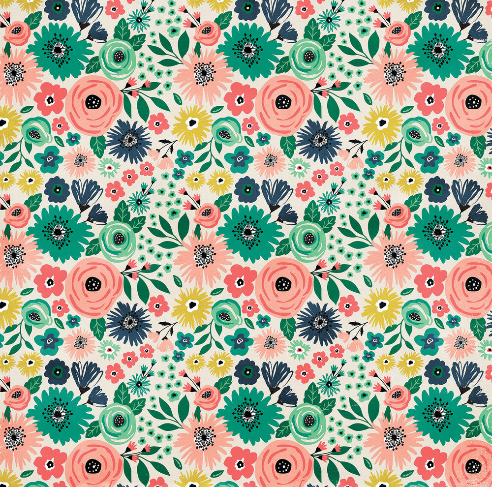Party Paper Placemat in Bloom Print