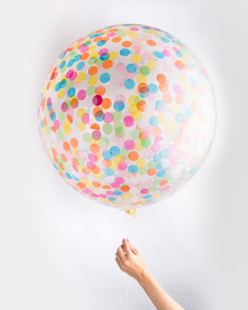 36" Jumbo Confetti Balloon in Multicolor