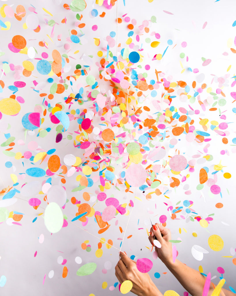 36" Jumbo Confetti Balloon in Multicolor