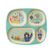 Toddler Divided Melamine Plate in Happy Camper Print