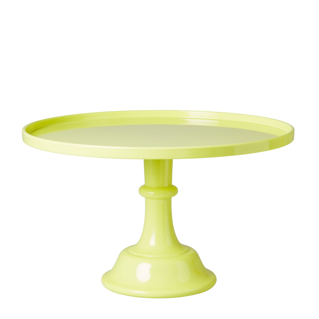 neon yellow cake stand