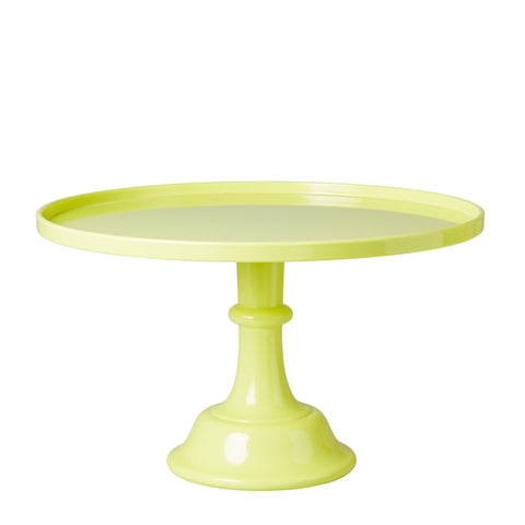 neon yellow cake stand