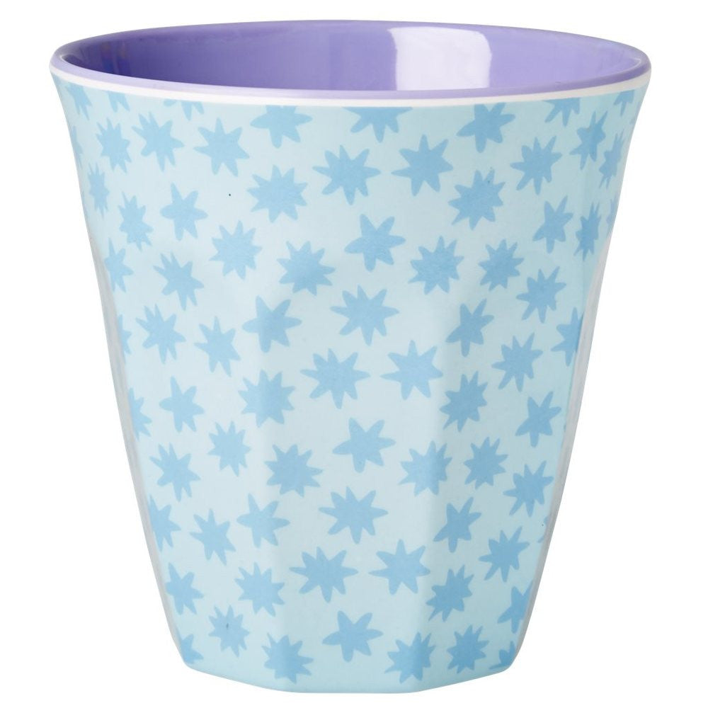 Medium Melamine Cup in Two Tone Stardust Print