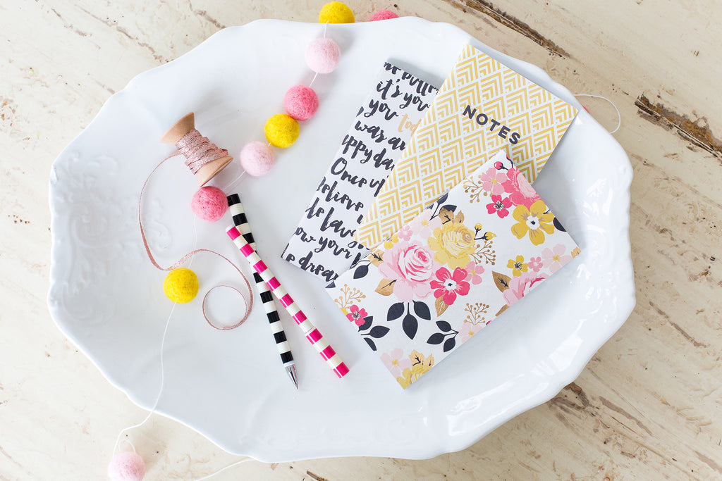 Felt Ball Garland in Pastel Pink & Yellow