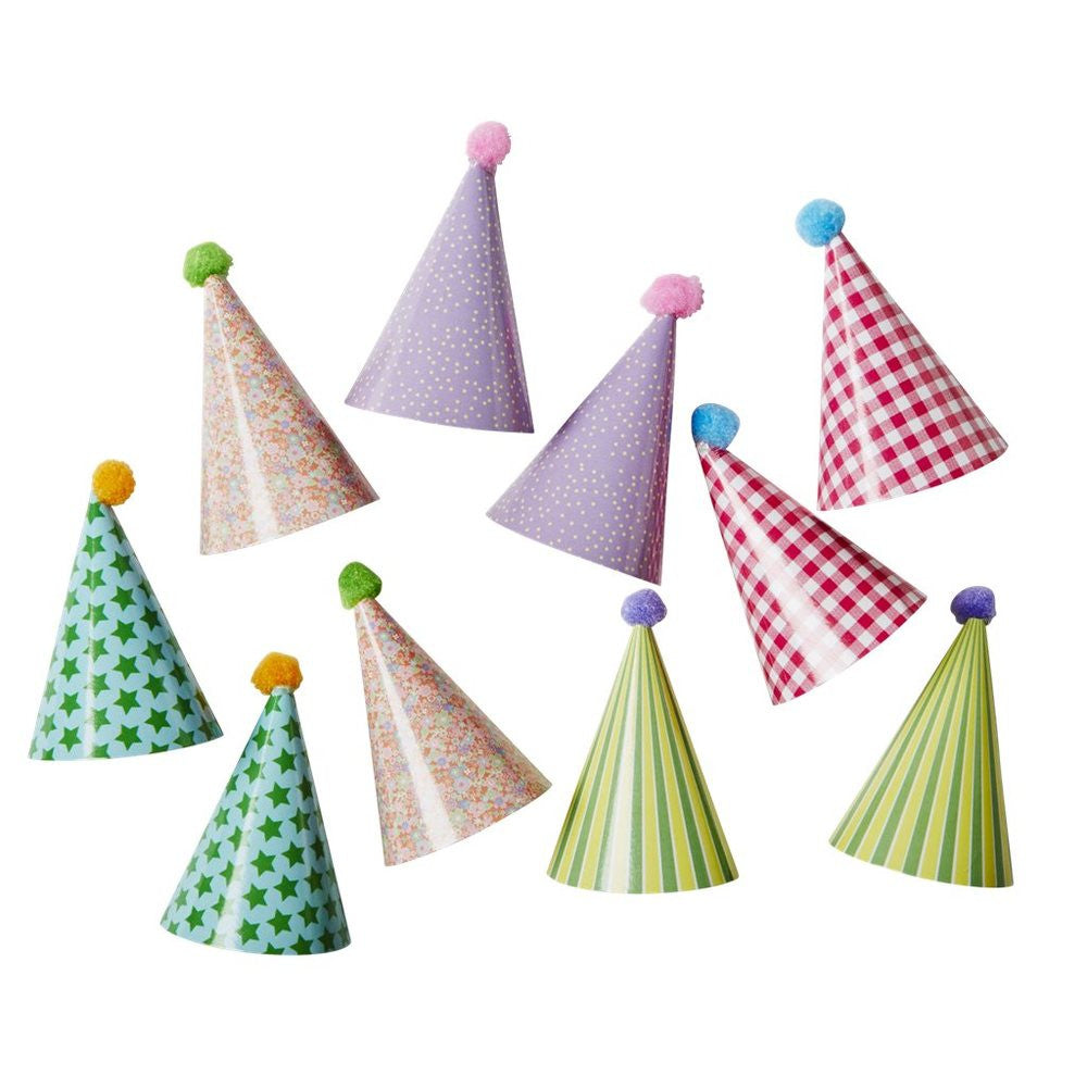 Mini Paper Party Hats Cupcake Decor