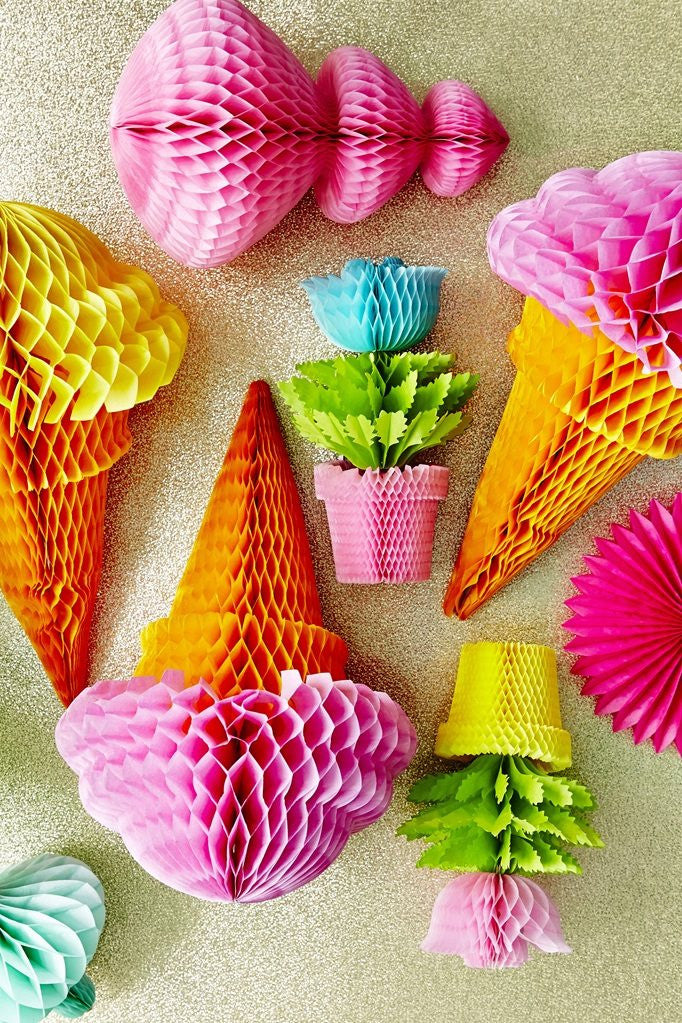 Ice Cream Cone Honeycomb Hanger