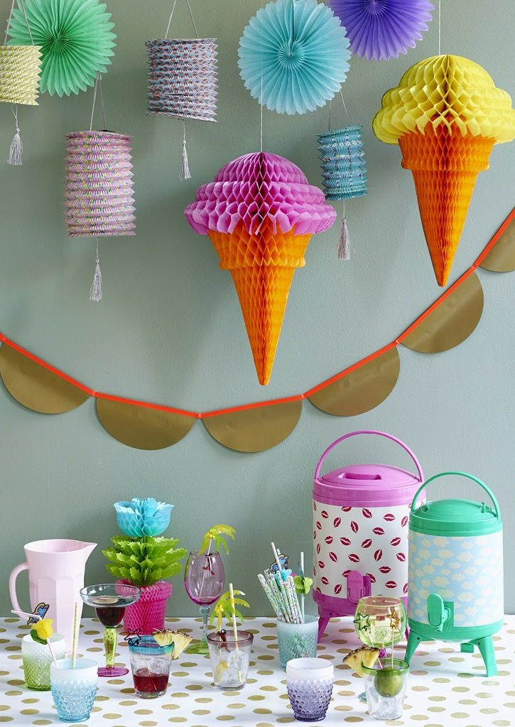 Ice Cream Cone Honeycomb Hanger