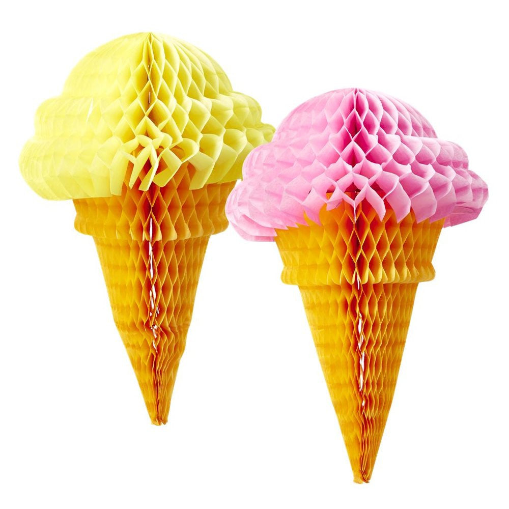 Ice Cream Cone Honeycomb Hanger