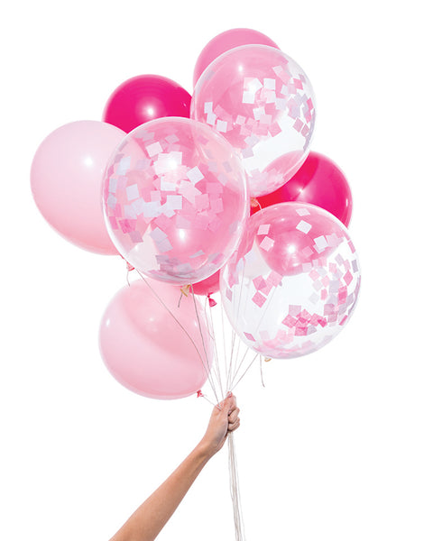 Up, up, and away! Balloons-in-a-Box Gender Reveal Bundle (Girl)