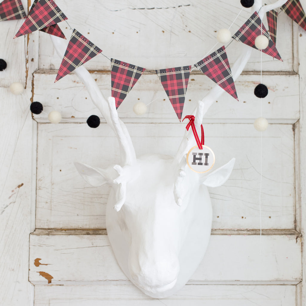 Plaid Pennant Party Banner