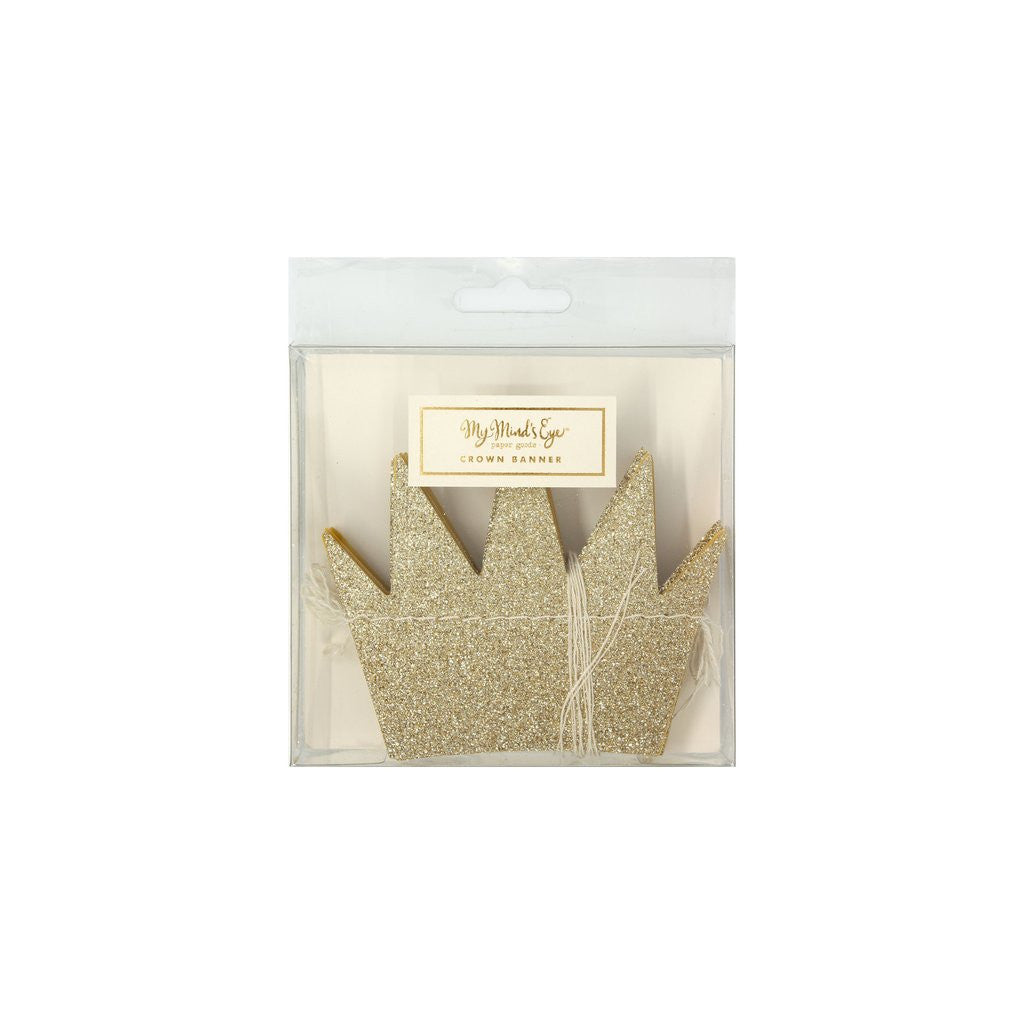 Gold Glitter Royal Banner