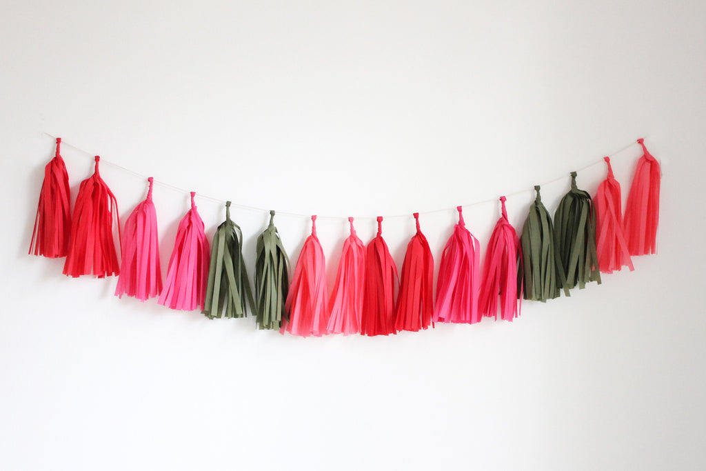 Tissue Paper Tassel Garland DIY Kit
