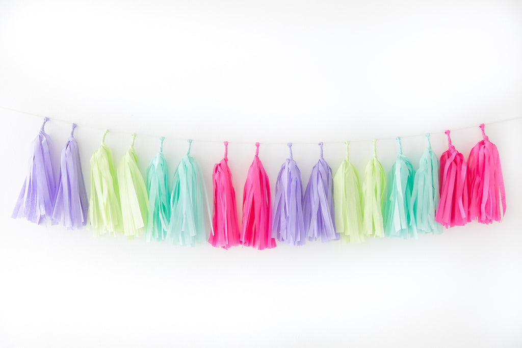 Tissue Paper Tassel Garland DIY Kit