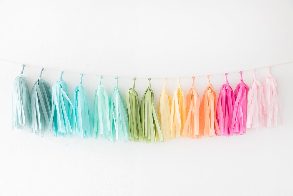 Tissue Paper Tassel Garland DIY Kit