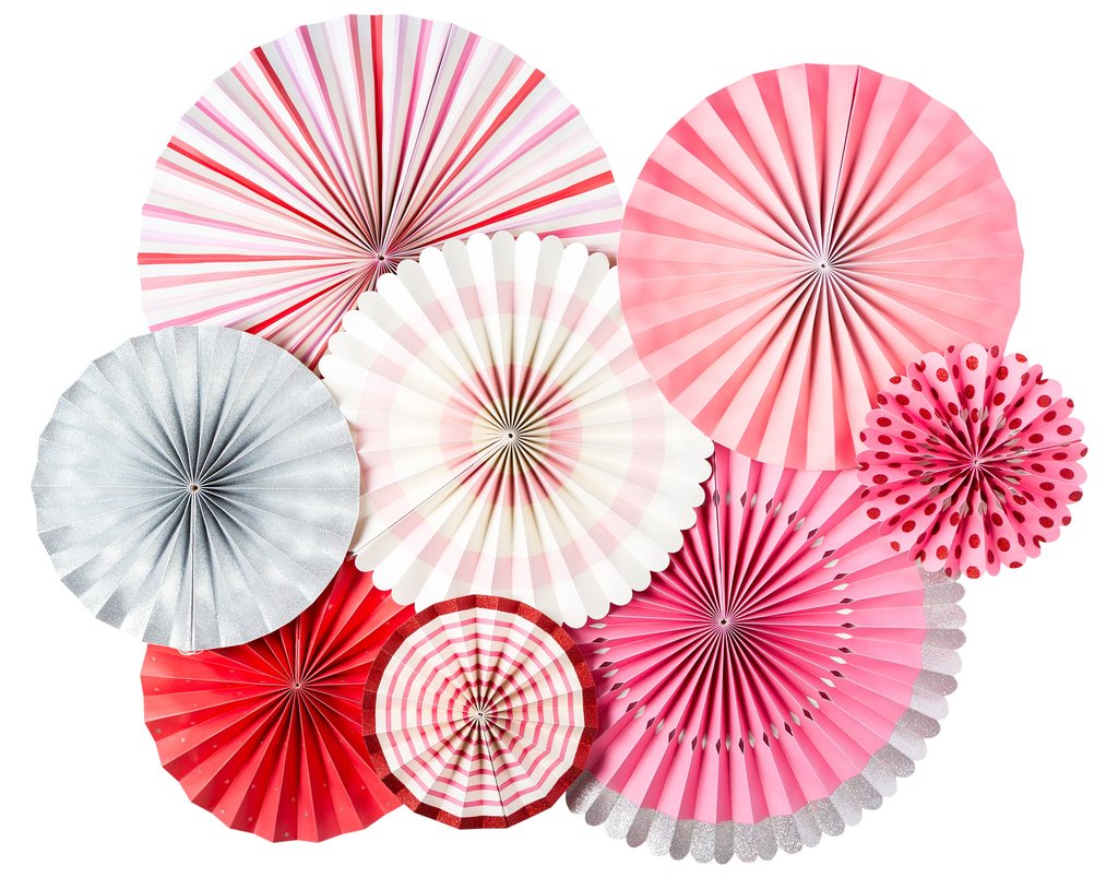 Valentine's Day Party Fans (8-pack)