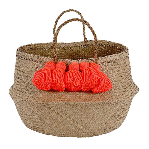 Neon Tassel Basket