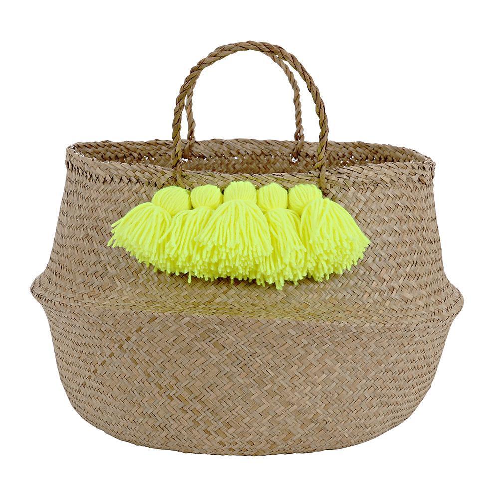 Neon Tassel Basket