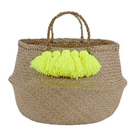 Neon Tassel Basket