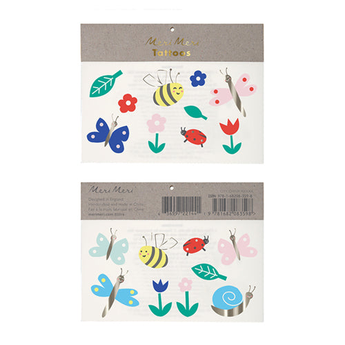 Bugs and Flowers Tattoos