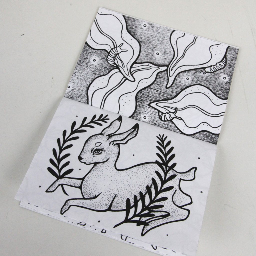 In the Leaves Bunny Mini Coloring Book