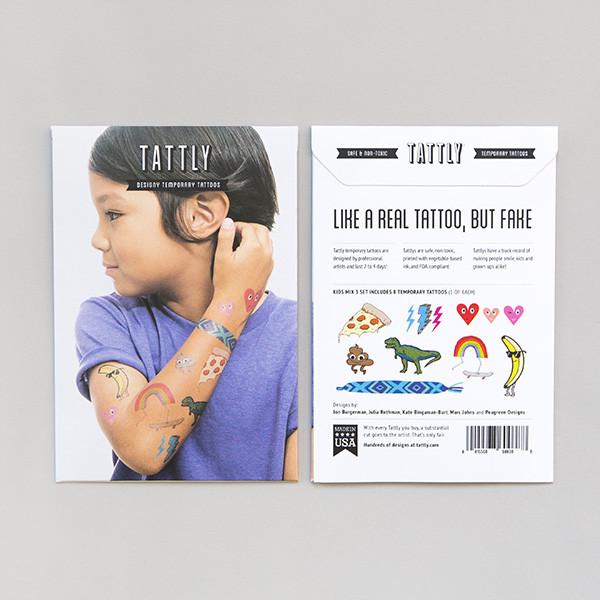 Kids Mix Tattoos Assorted Fun Party Packet Three (8-pack)